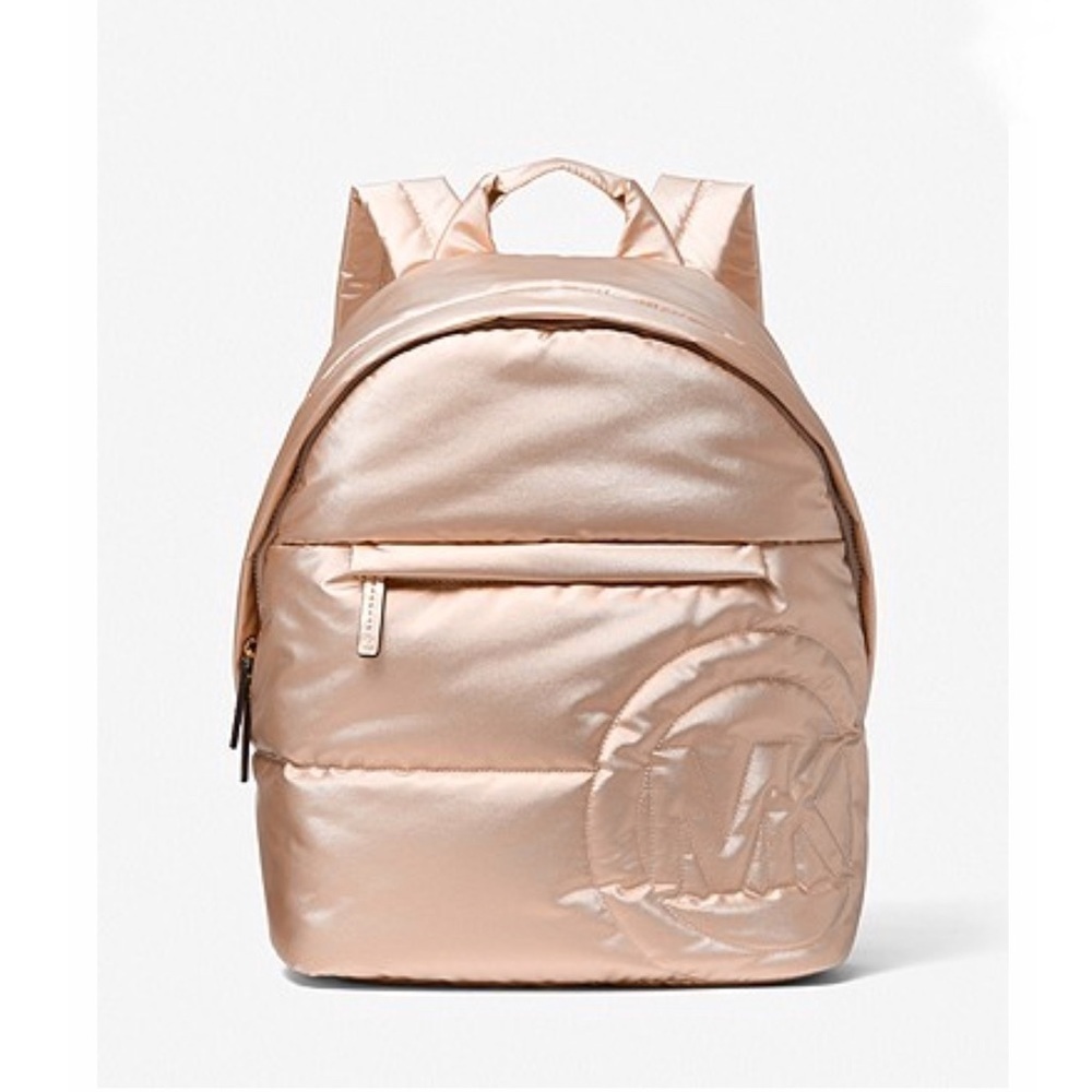 Michael Kors Rae Medium Quilted Golden Backpack - Picture 2 of 9